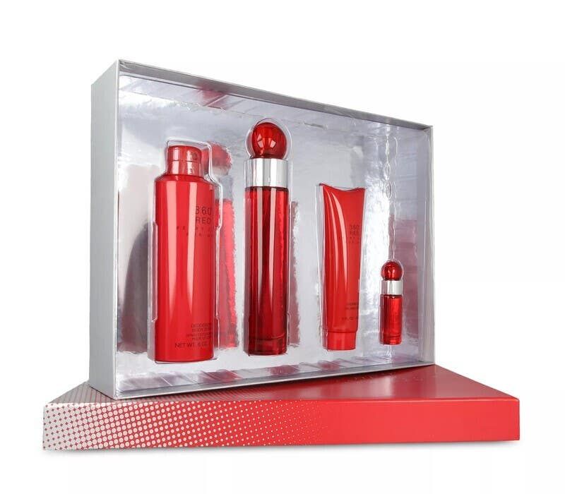set perfume caballero perry ellis 360 red set (edt) eau de