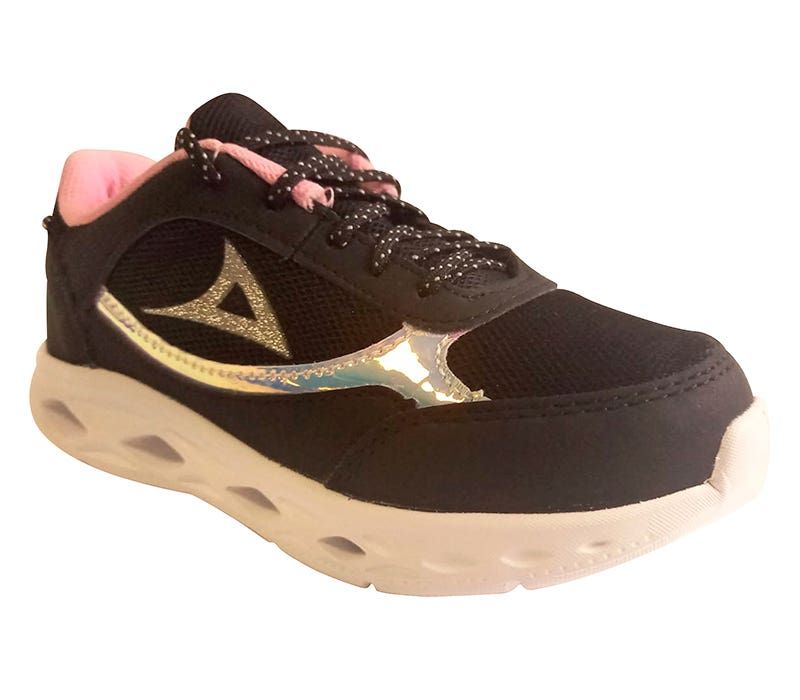 Tenis pirma 2025 negro con rosa