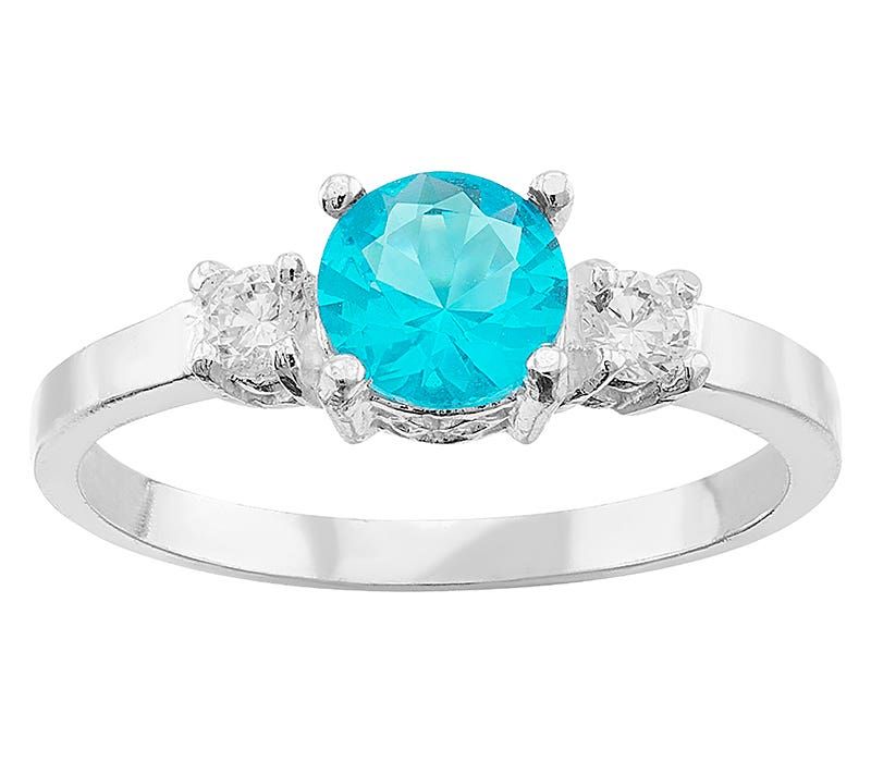 Anillo Plata .925 37E SOLITARIO CIELO