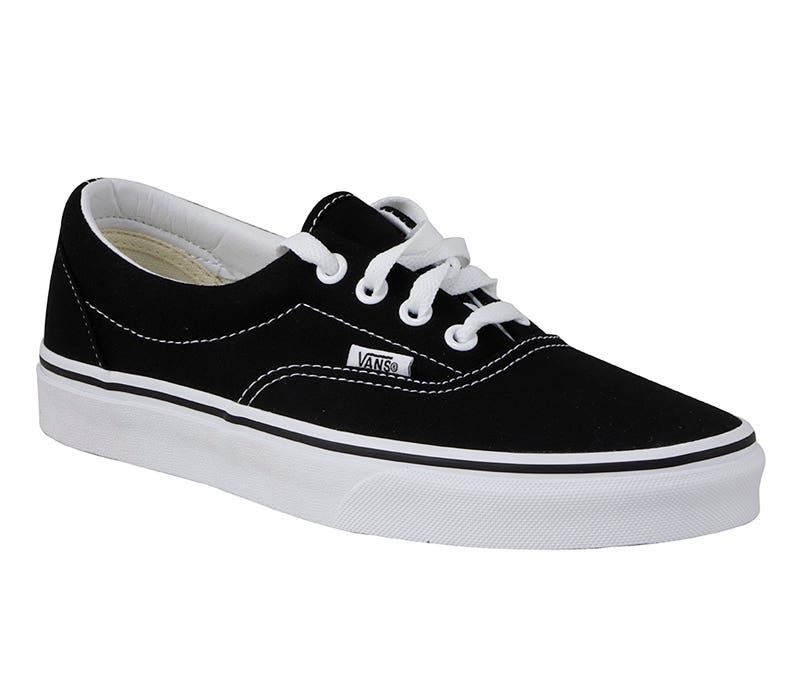 Tenis vans top raya blanca
